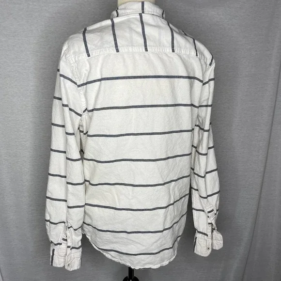 A25). Aeropostale NYC Men Button Down Shirt Long Sleeve - Picture 8 of 15